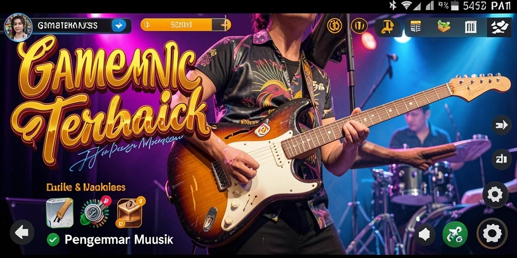 Tampilan gameplay <strong>5ZK</strong> yang menampilkan tantangan musik interaktif.