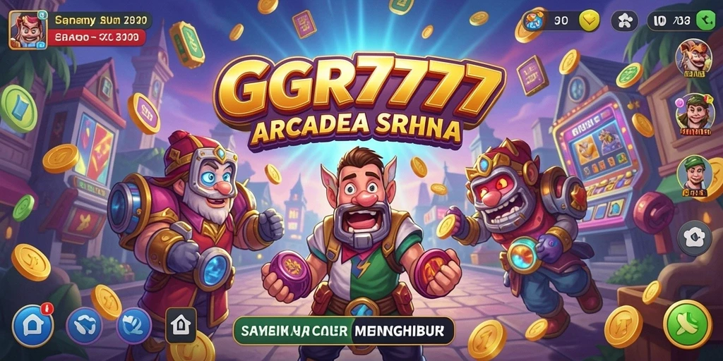 Tangkapan layar permainan GGR7777 menampilkan aksi Arcade yang menegangkan.