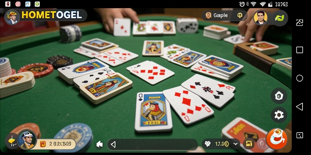 Tampilan gameplay HOMETOGEL yang seru dan menarik.
