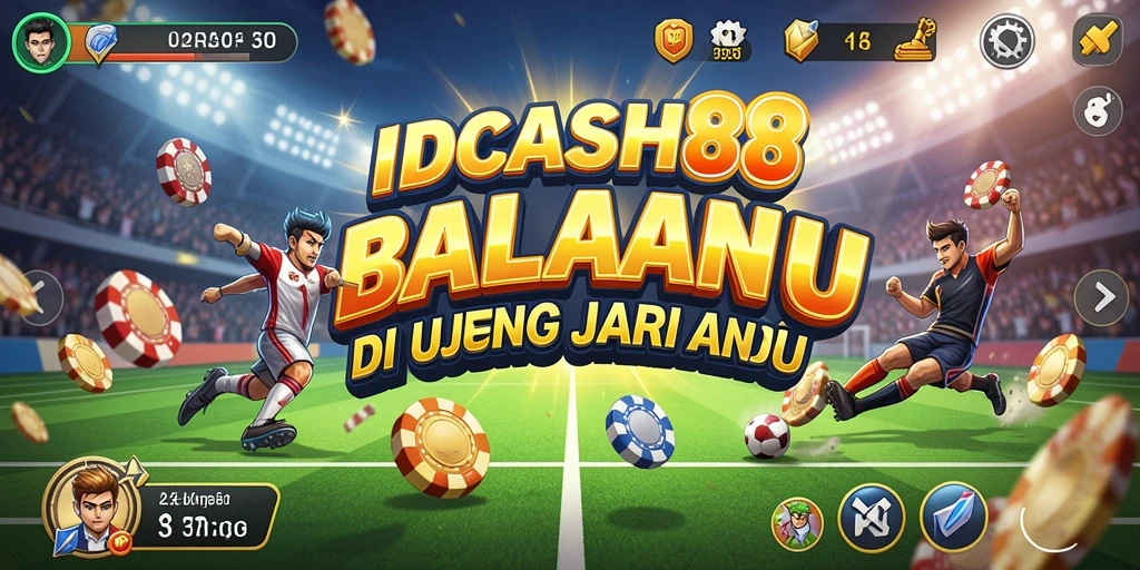Screenshot gameplay IDCASH88 menampilkan aksi balapan yang seru.