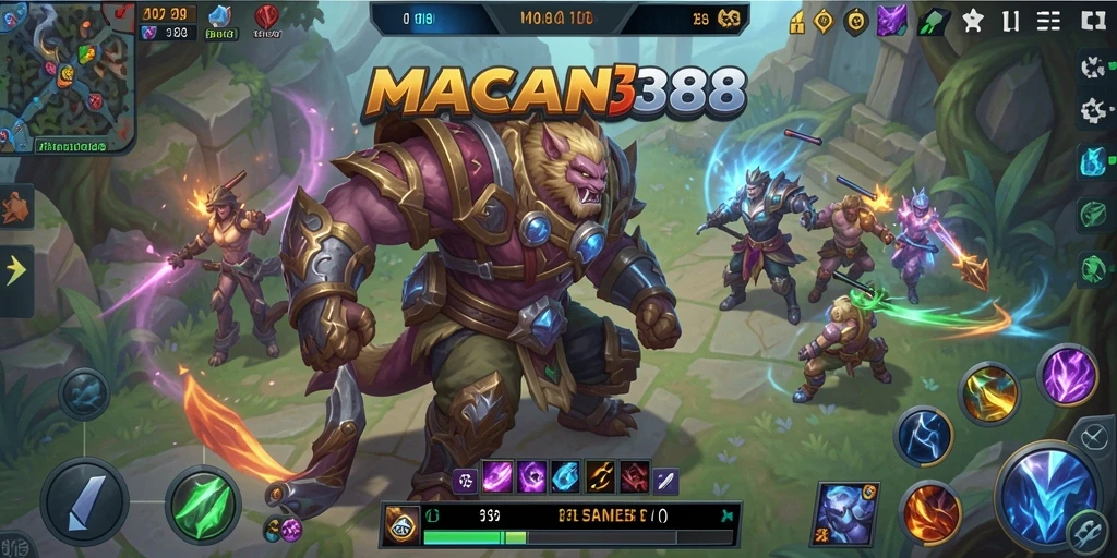Screenshot gameplay MOBA yang menarik dari MACAN388.
