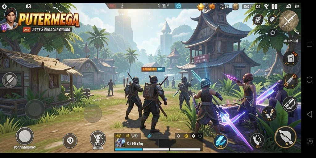Tampilan gameplay PUTERMEGA yang menarik dan menantang.