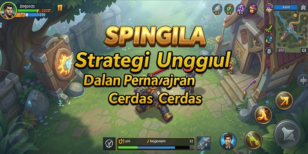 Gameplay SPINGILA yang mendebarkan dengan elemen strategi yang kuat.