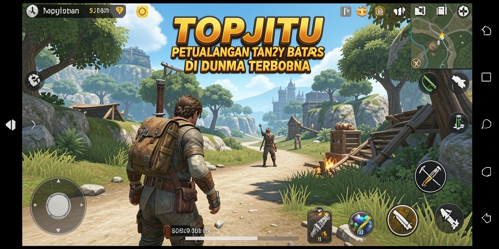 Tangkapan layar gameplay yang menunjukkan petualangan seru di dunia terbuka.