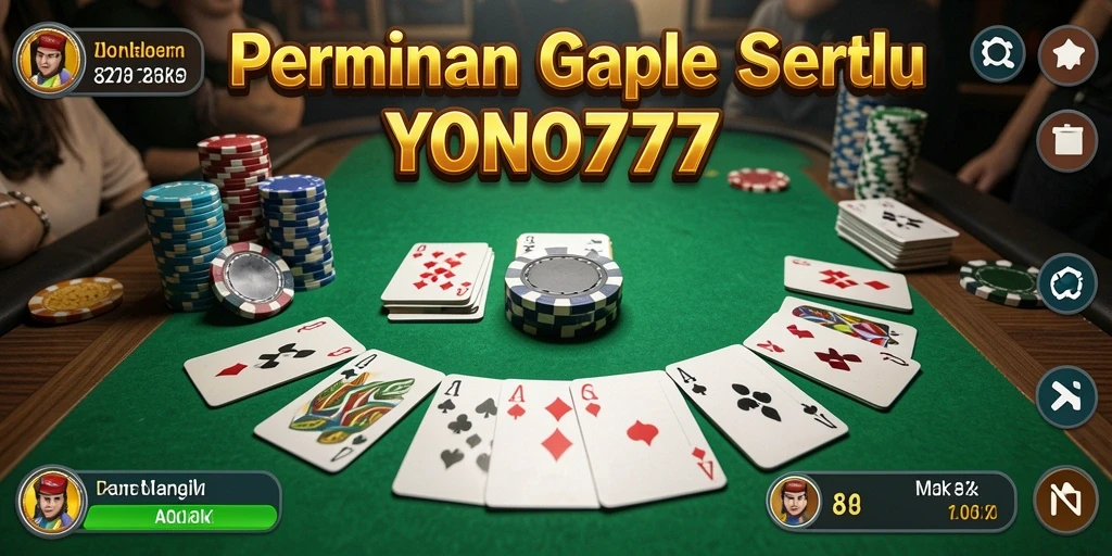 Tampilan gameplay seru dan menarik dalam permainan Gaple YONO777.
